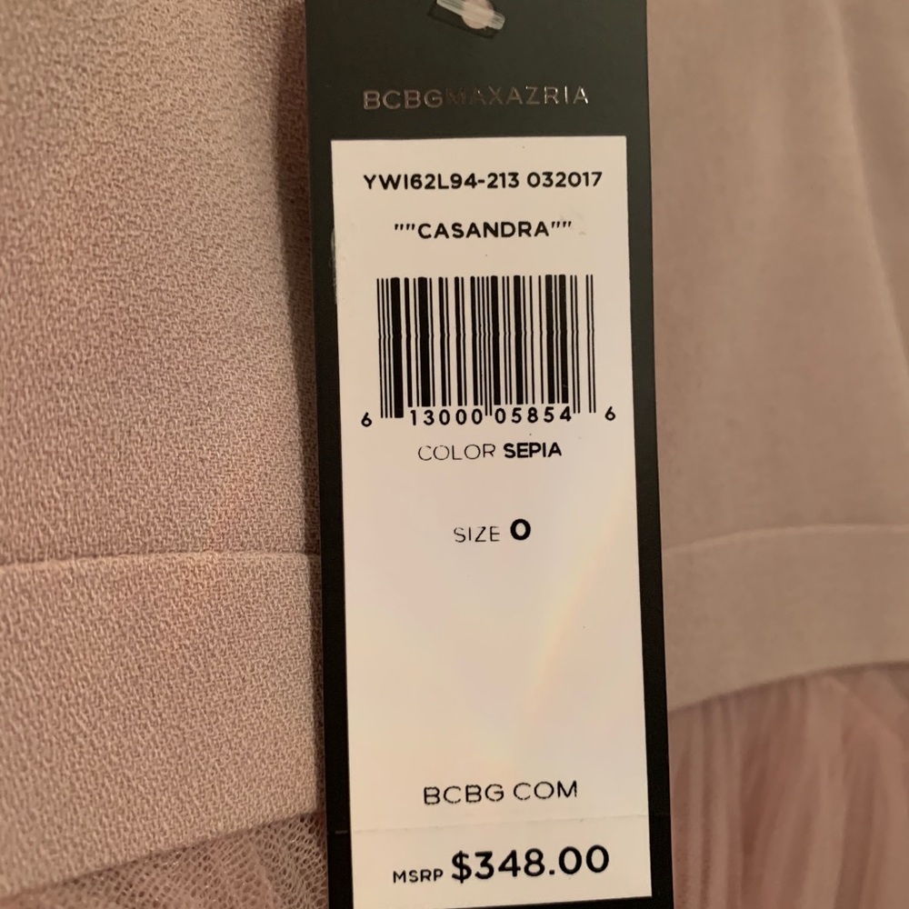BCBGMaxAzria Mauve Ruffle Mini Dress - Picture 3 of 3